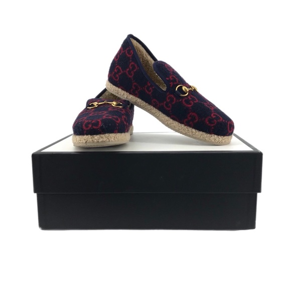 GG ESPADRILLE LOAFER CRIMSON AND OCEAN CANVAS
